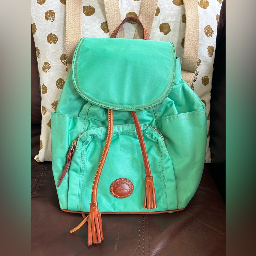 Dooney and Bourke Nylon Backpack Light Green